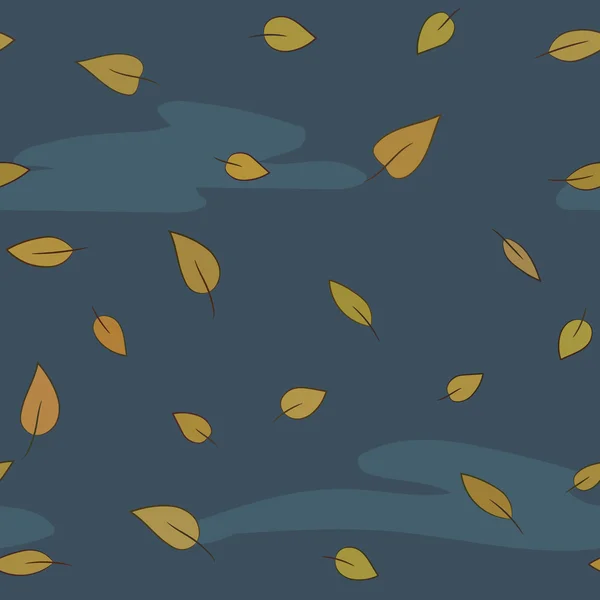 Patrón vectorial sin costura de otoño . — Vector de stock