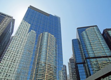 Hong Kong gökdelenler yansımalar