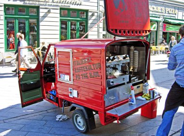 Danimarka Aarhus kahve arabaya