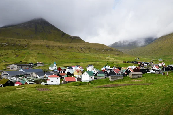Wieś na Wyspach Owczych — Zdjęcie stockowe