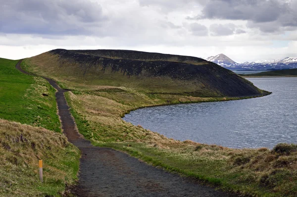 Ηφαιστειακό κρατήρα στην Ισλανδία — Φωτογραφία Αρχείου