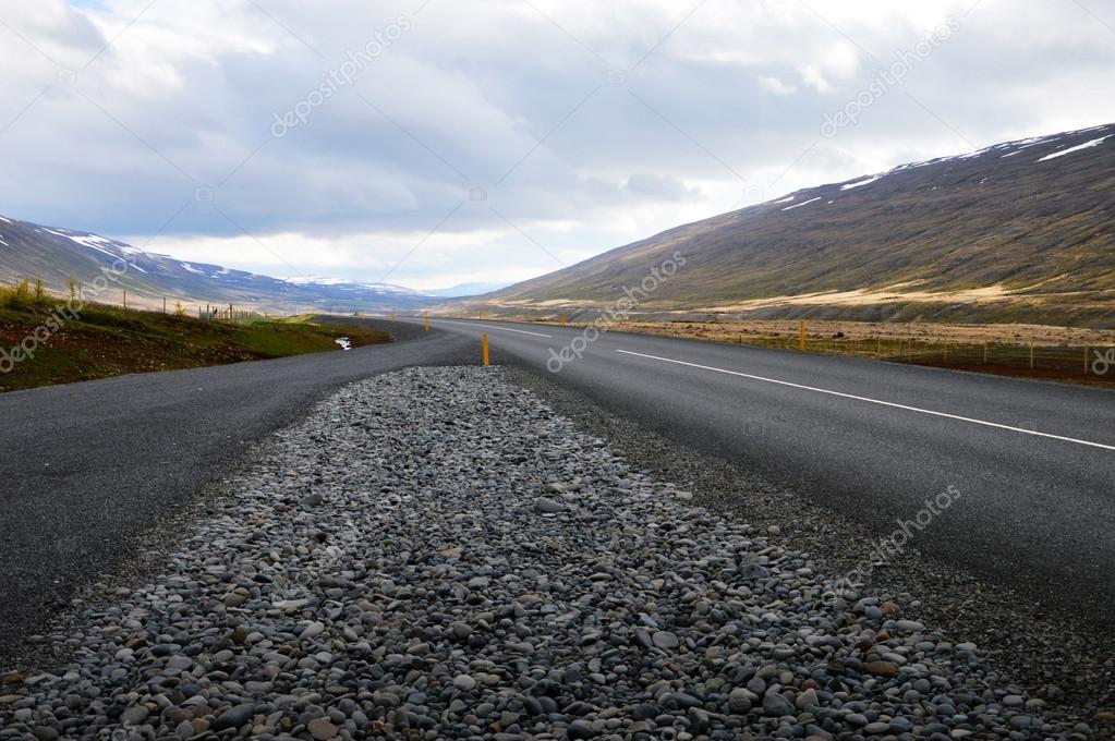 Country road in Iceland