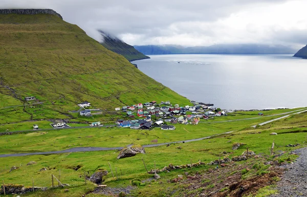 Villaggio sulle Isole Faroe — Foto Stock