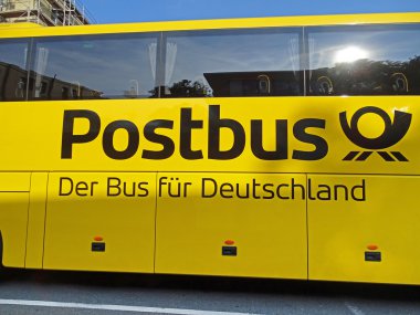 Koç otobüs Scania Omniexpress Postbus Chemnitz içinde