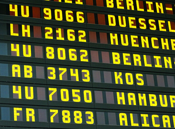 Отображение информации в аэропорту
