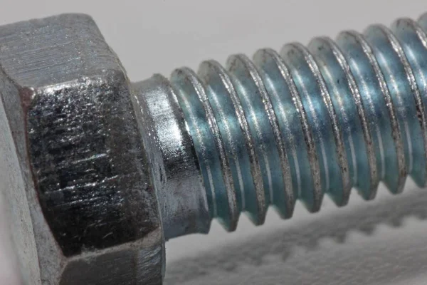 Iron Bolt External Thread — 스톡 사진