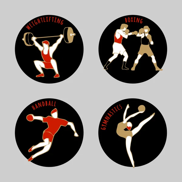 Векторні ілюстрації спортсменів — стоковий вектор