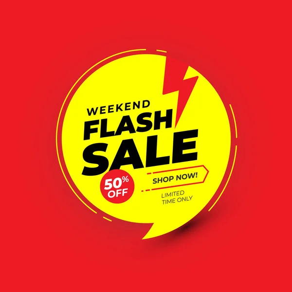 Flash Sale Background Banner Design Template Illustration