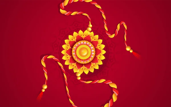 Raksha Bandhan Yaratıcı Rakhi Resimleriyle Tasarım Şablonu