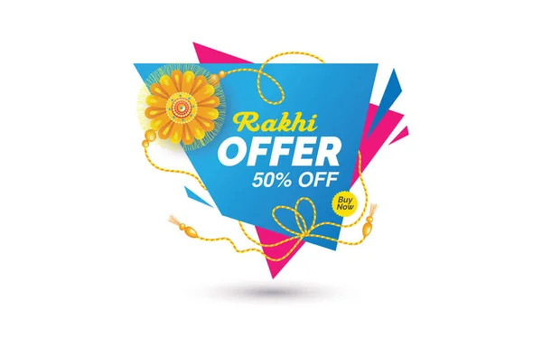 Raksha Bandhan Bayrak Tasarımı Şablonu - Rakhi Satış Sancak Arkaplan Tasarımı