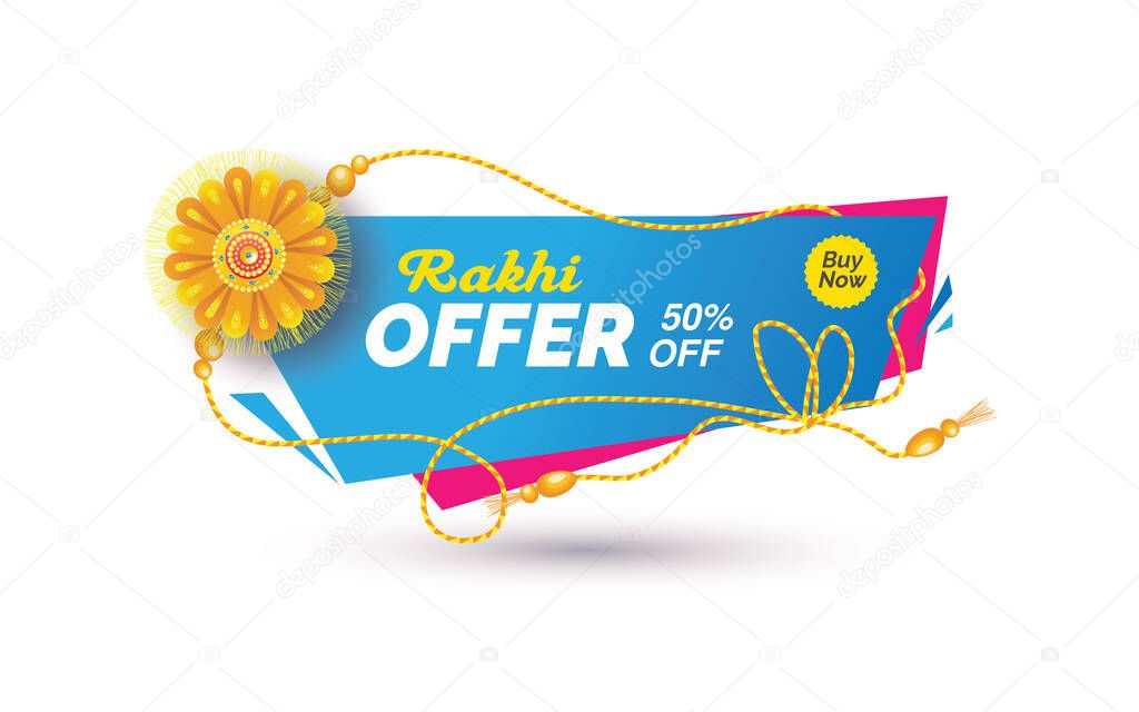 Raksha Bandhan Offer Banner Design Template - Rakhi Sale Banner Background Design