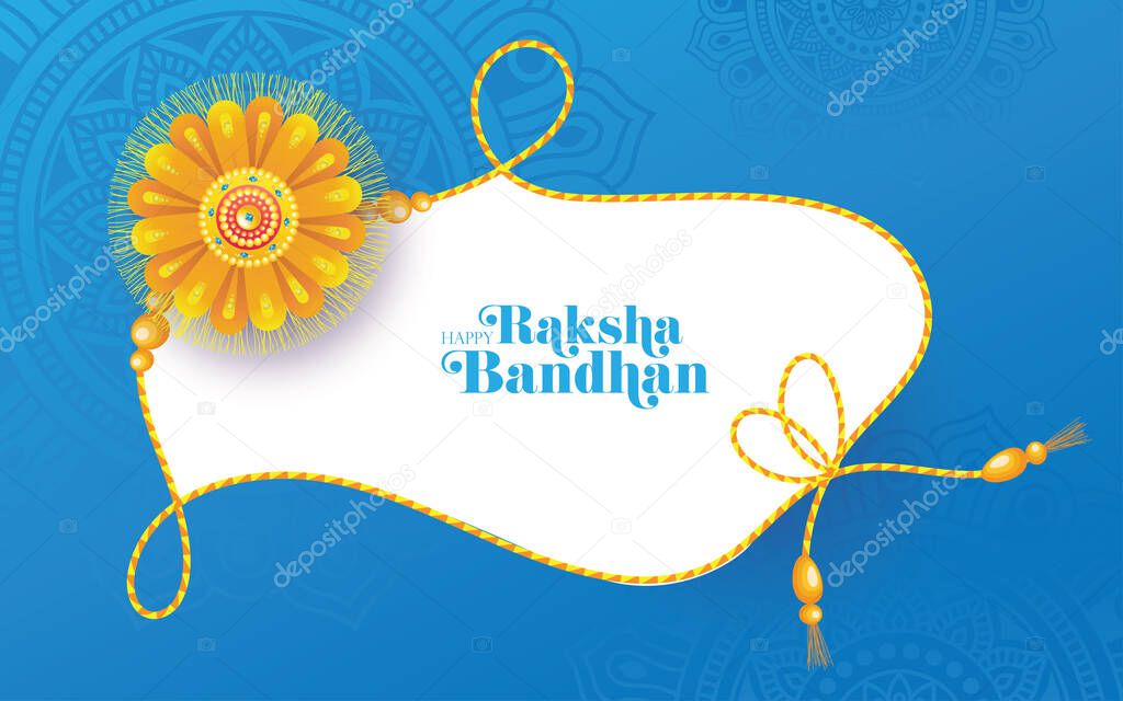 Raksha Bandhan Greeting Background Template Vector Illustration