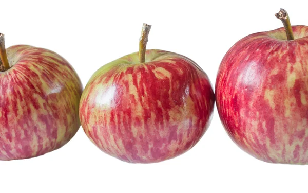 Ripe red apple white background — Stock Photo, Image