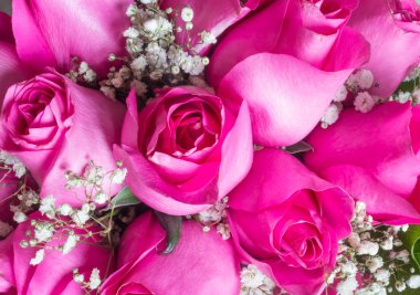 birçok çiçek gül buketi