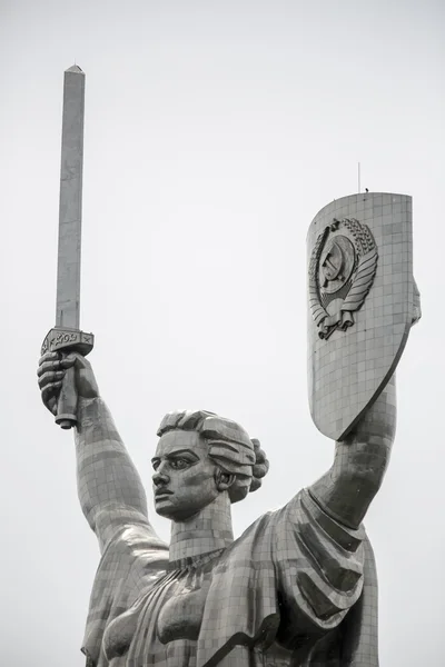 Mutterland-Statue in Kiew Stockbild