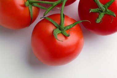 Üstten Görünüm Demet taze domates