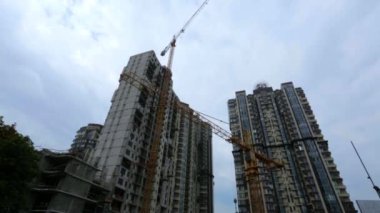 Yeni bina yapım aşamasında Kiev, Ukrayna.