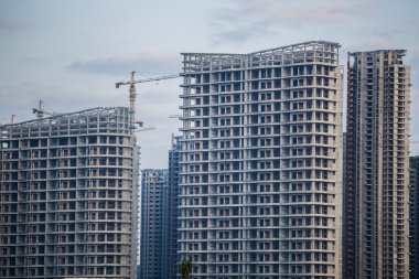 Yeni bina yapım aşamasında Türük, Hong Kong China