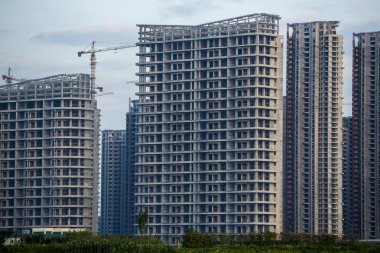 Yeni bina yapım aşamasında Türük, Hong Kong China