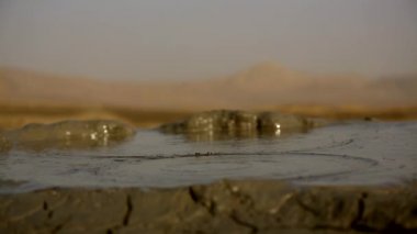 Çamur Volkanlar, Kobustan Rayonu, Azerbaycan.