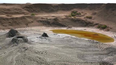 Çamur Volkanlar, Kobustan Rayonu, Azerbaycan.