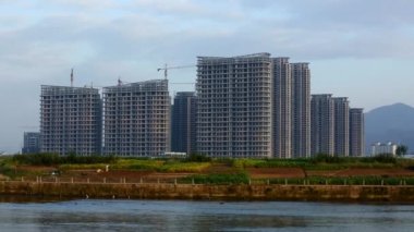 Yeni bina yapım aşamasında Türük, Hong Kong China
