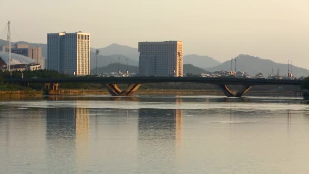 Novo edifício em construção em Yiwu, Hong Kong China — Vídeo de Stock