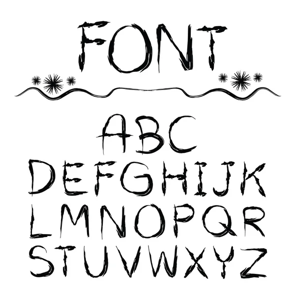 Vektör fırça elinde çizilmiş stili