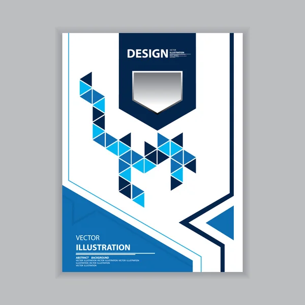 Koyu mavi soyut üçgenler vektör