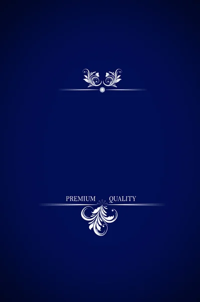 Premium jakości tekstu na ciemny niebieski — Zdjęcie stockowe