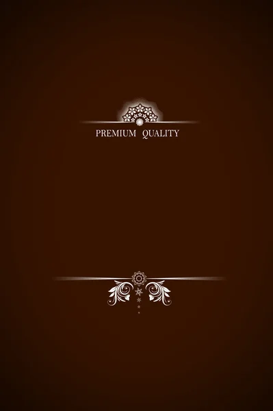 Premium Quality Text On Dark Brown — Stock Photo, Image