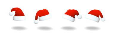 Noel Baba yan tümce şapka seti