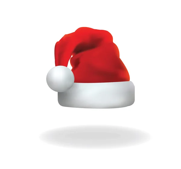 Santa cláusula sombrero vector — Vector de stock