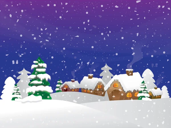 Kış köyde çizgi film