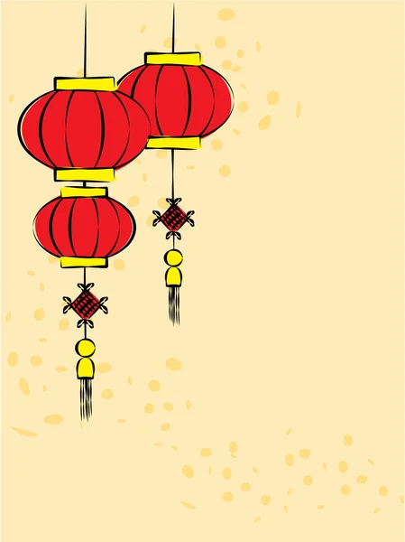 Çin fenerler vektör