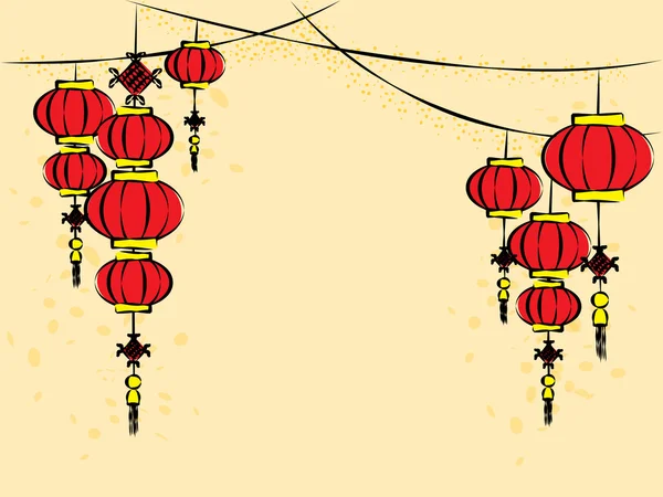 Çin fenerler vektör