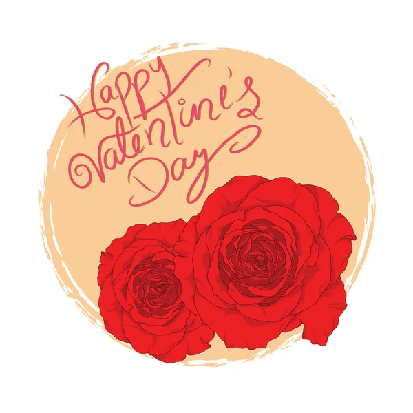 Mutlu Sevgililer günü taze kırmızı güller ile