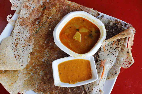 Rava dosa atau Ravvattu atau Rave Dose — Stok Foto