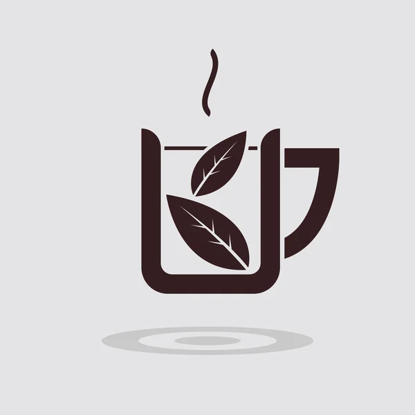 Einfache flache Teetasse Symbol — Stockvektor
