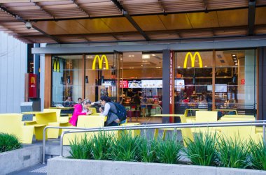 McDonald's Fast Food Restoran Avustralya - stok fotoğraf