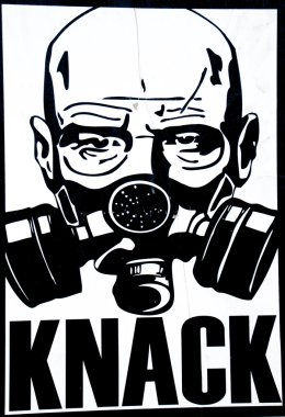 Püf noktası Street sanat Yapıştır kadar Poster - stok fotoğraf