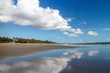 Reflection of sky in the water in Bali, Indonesia