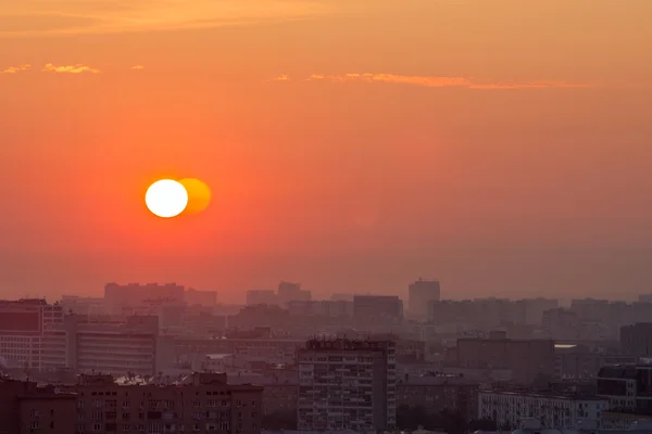 Sunrise over Moscow — Stock Photo, Image