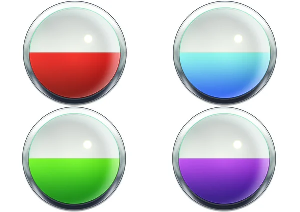 Conjunto de botones multicolores —  Fotos de Stock