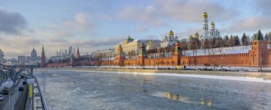      Ocak ayında Moskova. Kremlin 