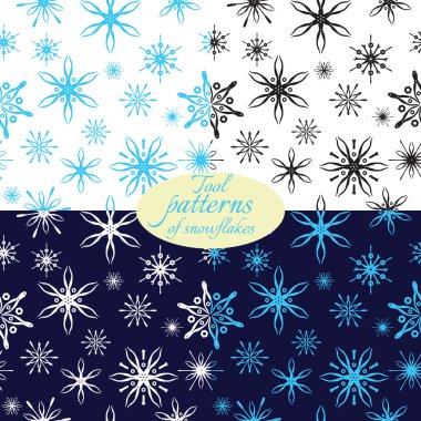 kar taneleri Araçları'ndan desenlerle