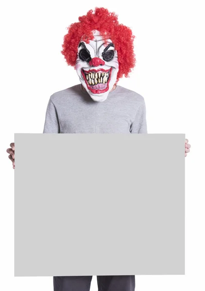 Clown een spatie bedrijf — Stockfoto