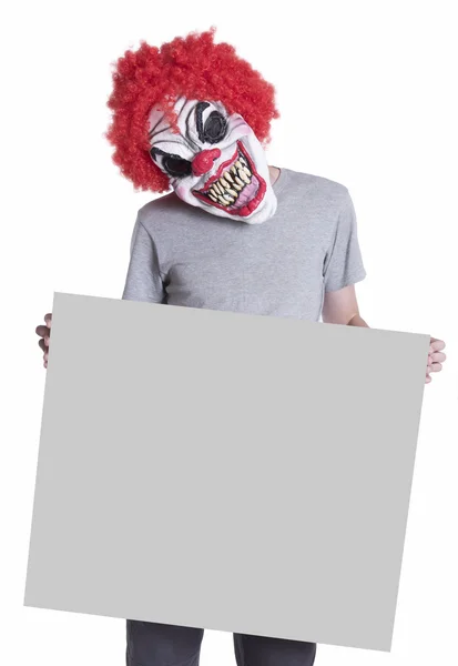 Clown een spatie bedrijf — Stockfoto