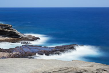 Oahu Lanai uyanık yakınındaki rüya gibi sörf