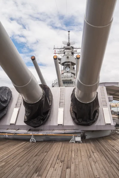 Armas grandes del USS Missouri —  Fotos de Stock